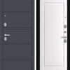 Дверь SENATOR PRO ЦП 20 2050/980/ L Чёрный муар/Графит/Арктик — фото 1