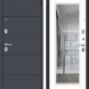 Дверь SENATOR PRO ЦПЗ 08 2050/980/ L Чёрный муар/Графит/Арктик — фото 1